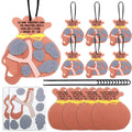 SmoothNovelty 24-Pack David and Goliath Felt Ornament Craft Kit for Sunday School & Home Activities