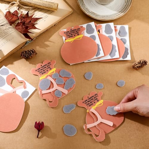 SmoothNovelty 24-Pack David and Goliath Felt Ornament Craft Kit for Sunday School & Home Activities