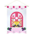 SmoothNovelty First Communion Banner Kit – Pink Felt 9x12 Inch with Wooden Stick
