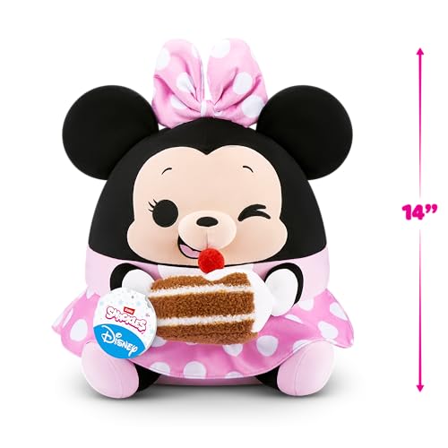 Snackles Disney 14-inch Plush Minnie by ZURU – Super-Soft Snack Buddy
