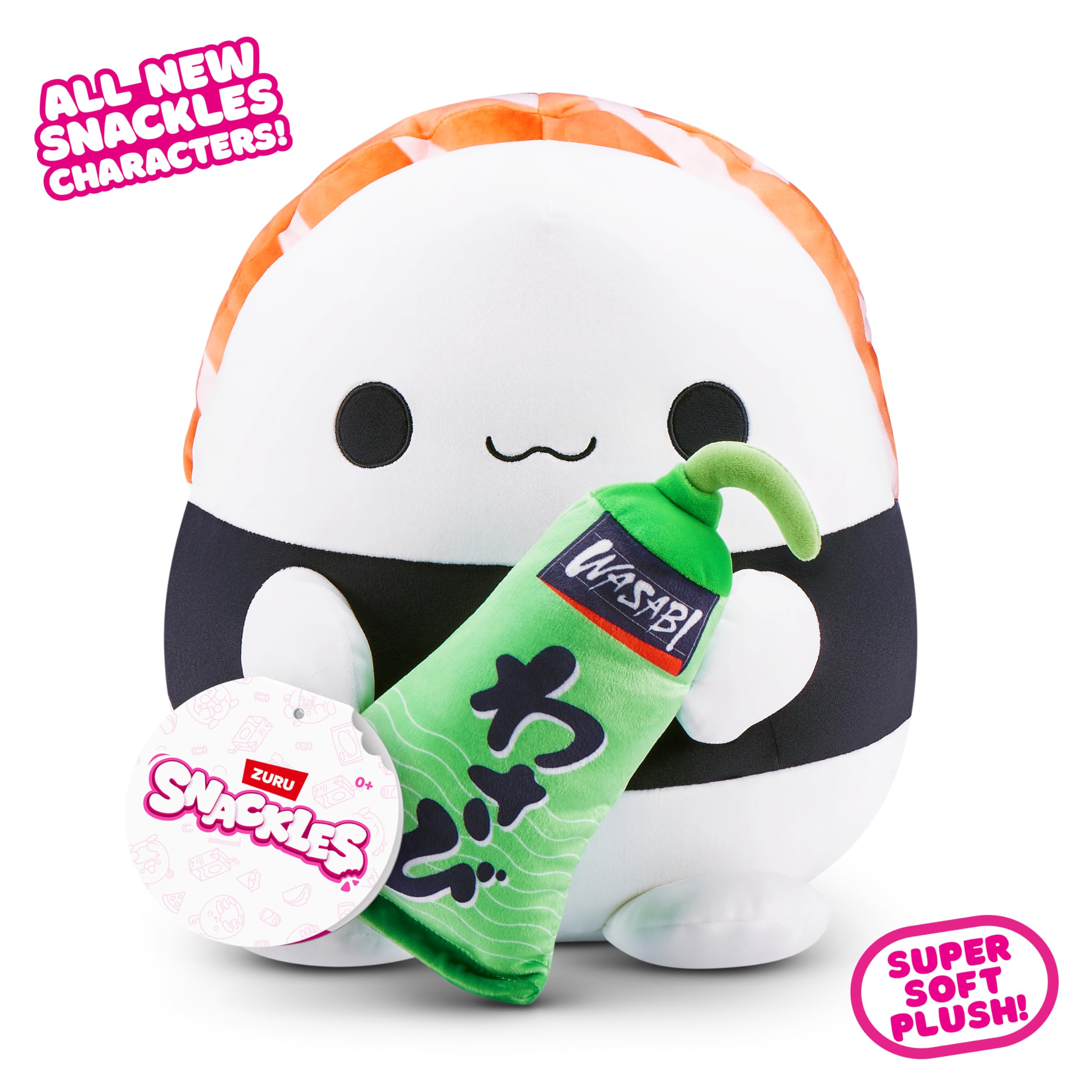 Snackles Non-Licensed Series 1 8-Inch Plush by ZURU – Soft Collectible with Snack Accessory
