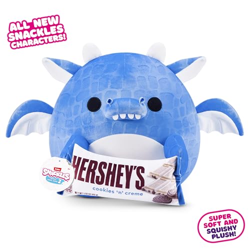 Snackles Series 2 8-Inch Dragon Plush with Hershey Cookie n Cream Snack Accessory