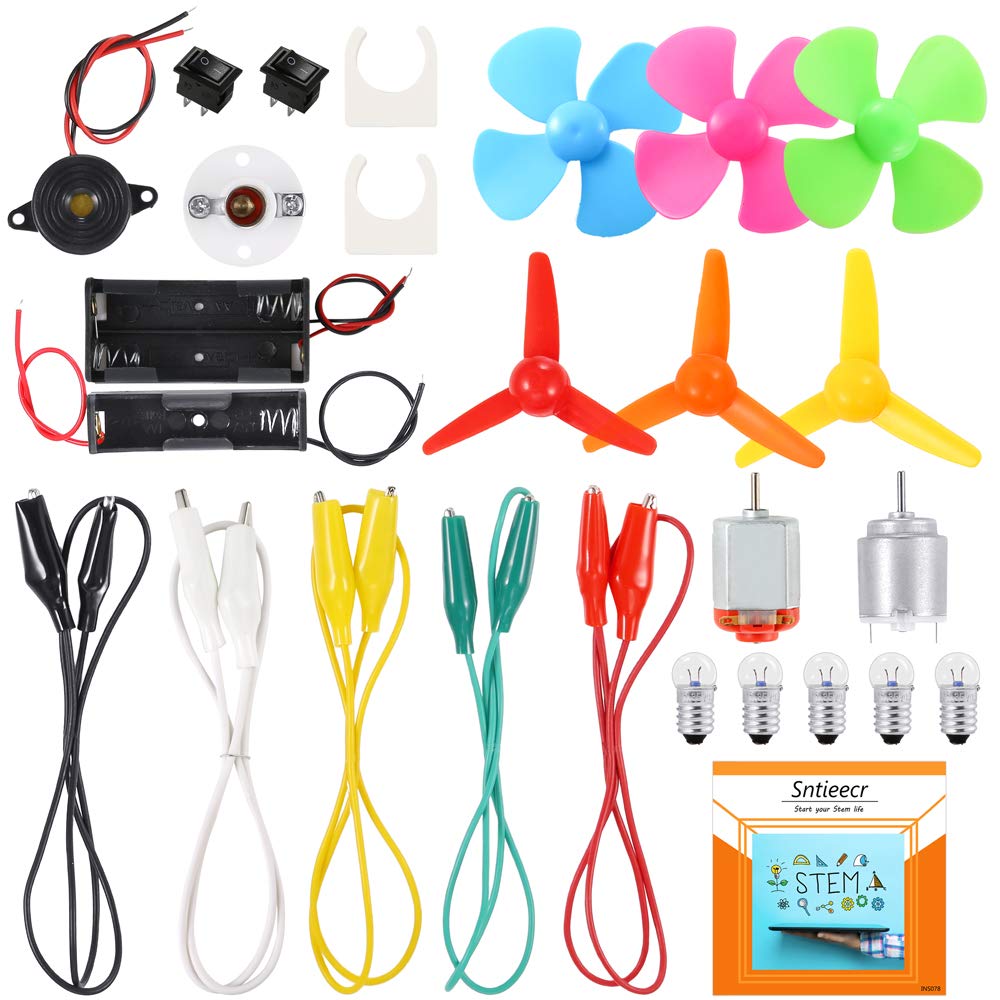 Sntieecr Electric Circuit Motor Kit - STEM Science Experiment Set for Kids