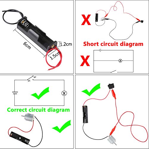 Sntieecr Electric Circuit Motor Kit - STEM Science Experiment Set for Kids