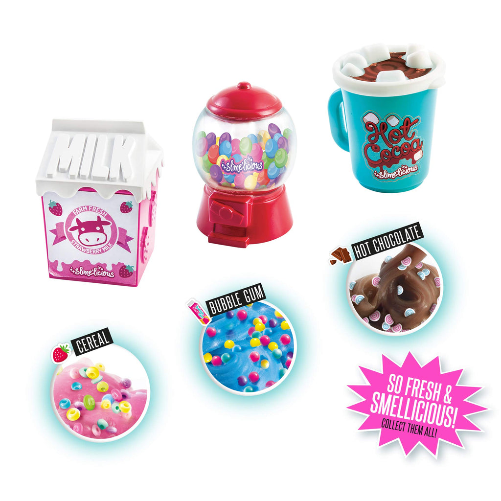 So Slime DIY Slime'licious 3-Pack: Scented Slime Kits – Bubble Gum, Hot Cocoa, Strawberry Milk