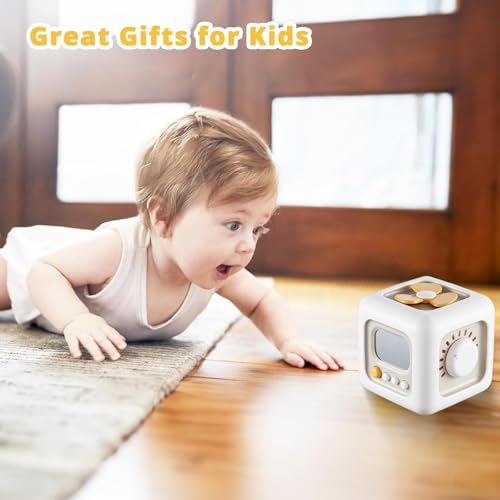SOCBTNSO Busy Cube Toy for 1 Year Old - Montessori Travel Toy with 6 Activities