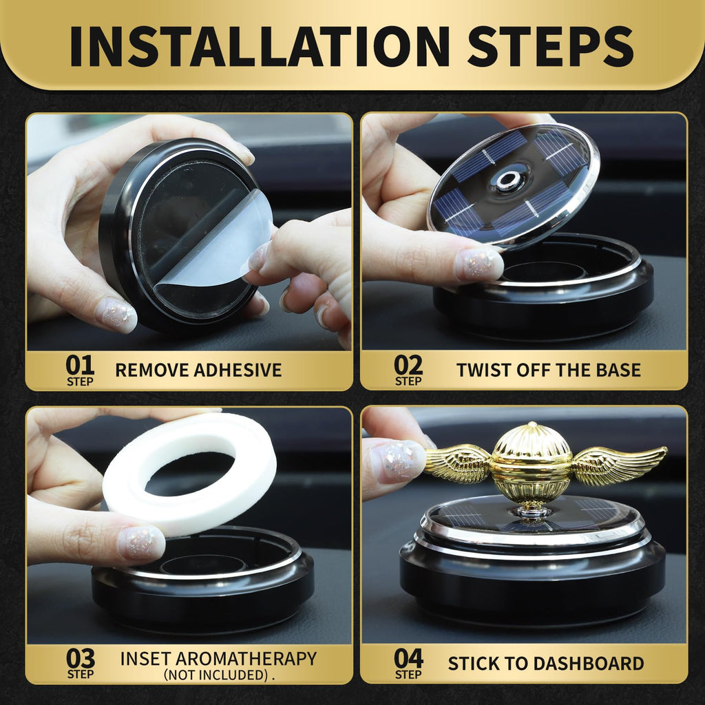 Solar-Powered Fidget Spinner – Gold Orb Desk Toy with Solar Panel for Science Learning and Stress Relief