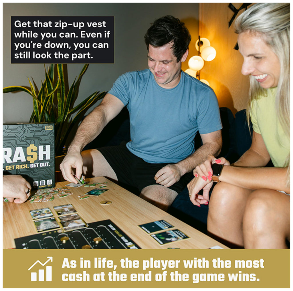 SolidRoots Crash Board Game: A Hilarious Crypto Currency Family Strategy Game for 2-6 Players
