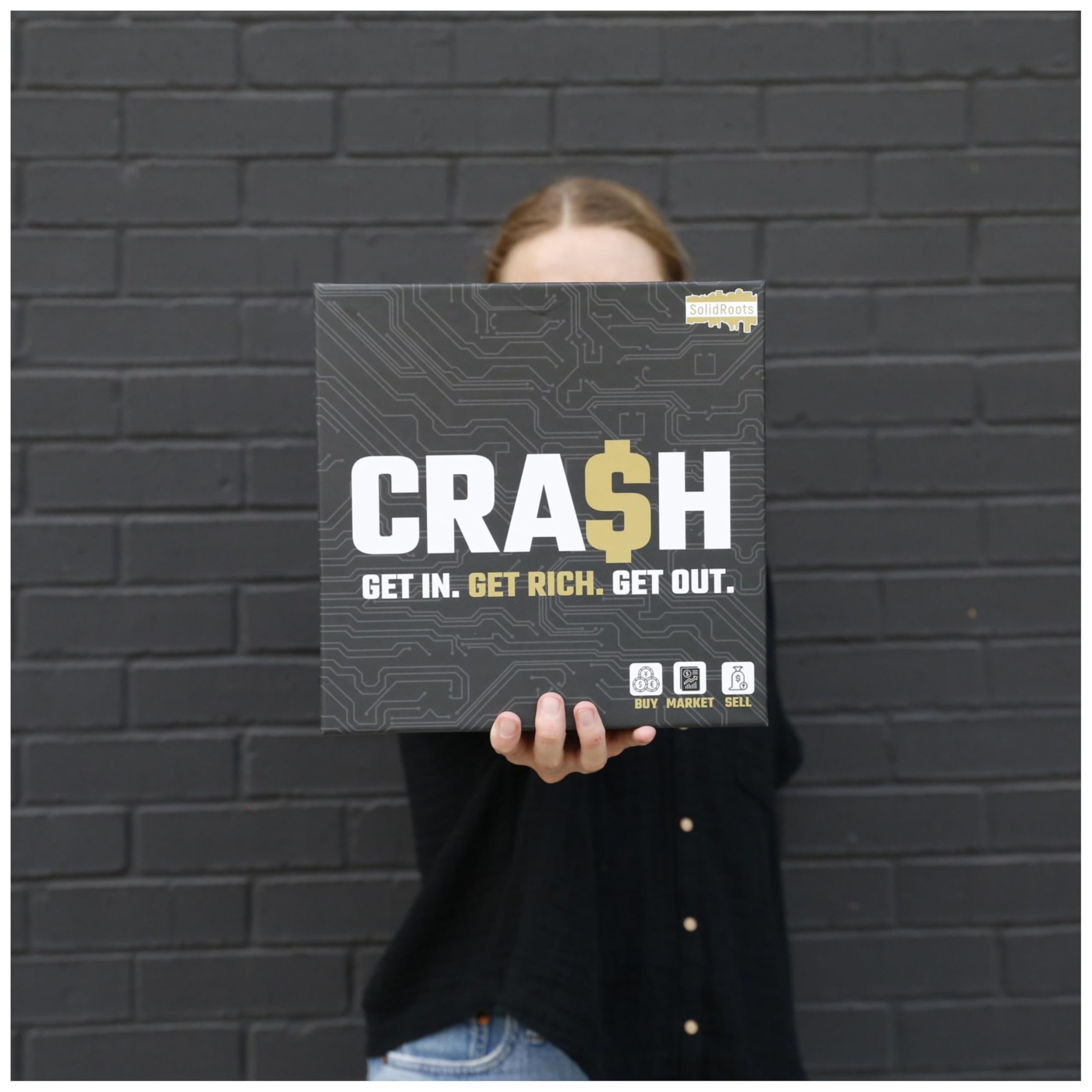 SolidRoots Crash Board Game: A Hilarious Crypto Currency Family Strategy Game for 2-6 Players