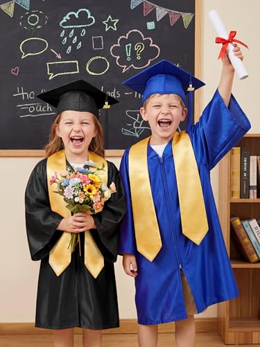 SOMSOC 4-Piece Kindergarten Graduation Cap and Gown Set with 2026 Tassel for Preschool Kids