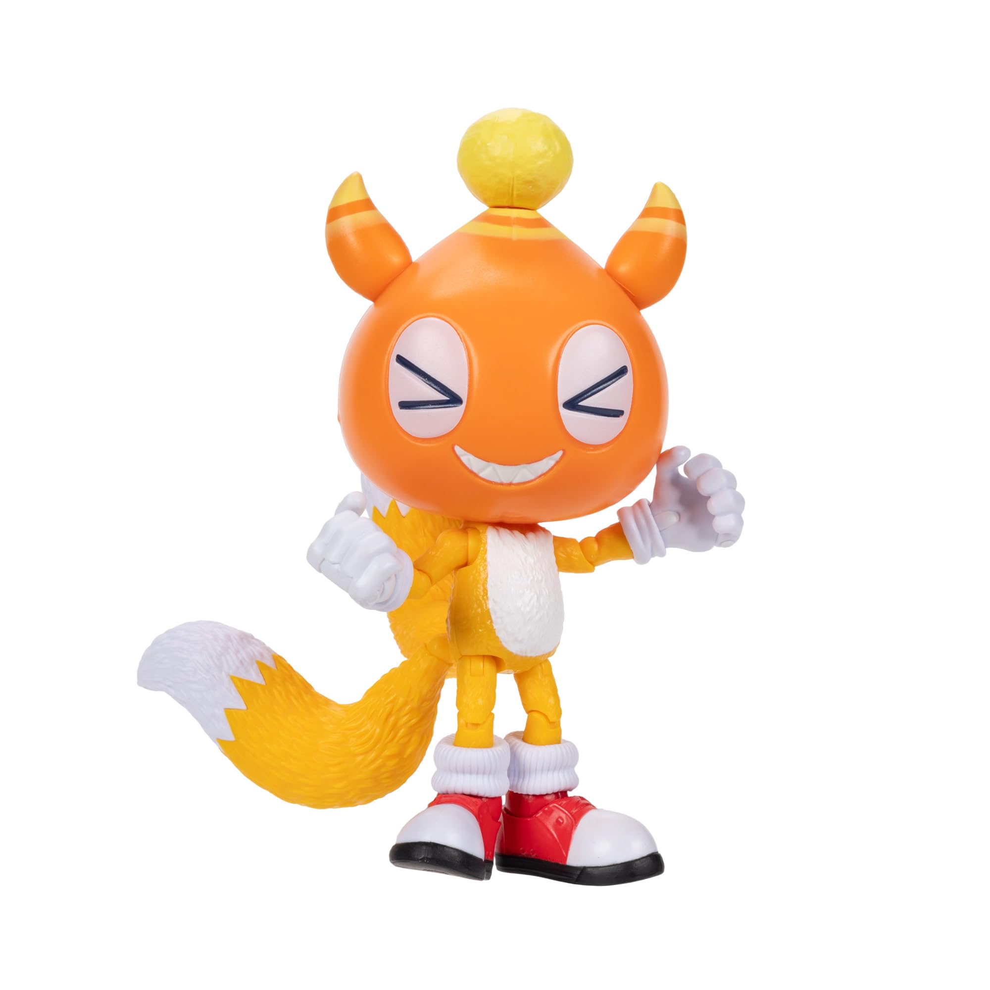 Sonic 3 Movie 5-Inch Chao Mascot Tails Action Figure – 20+ Points of Articulation, Officially Licensed