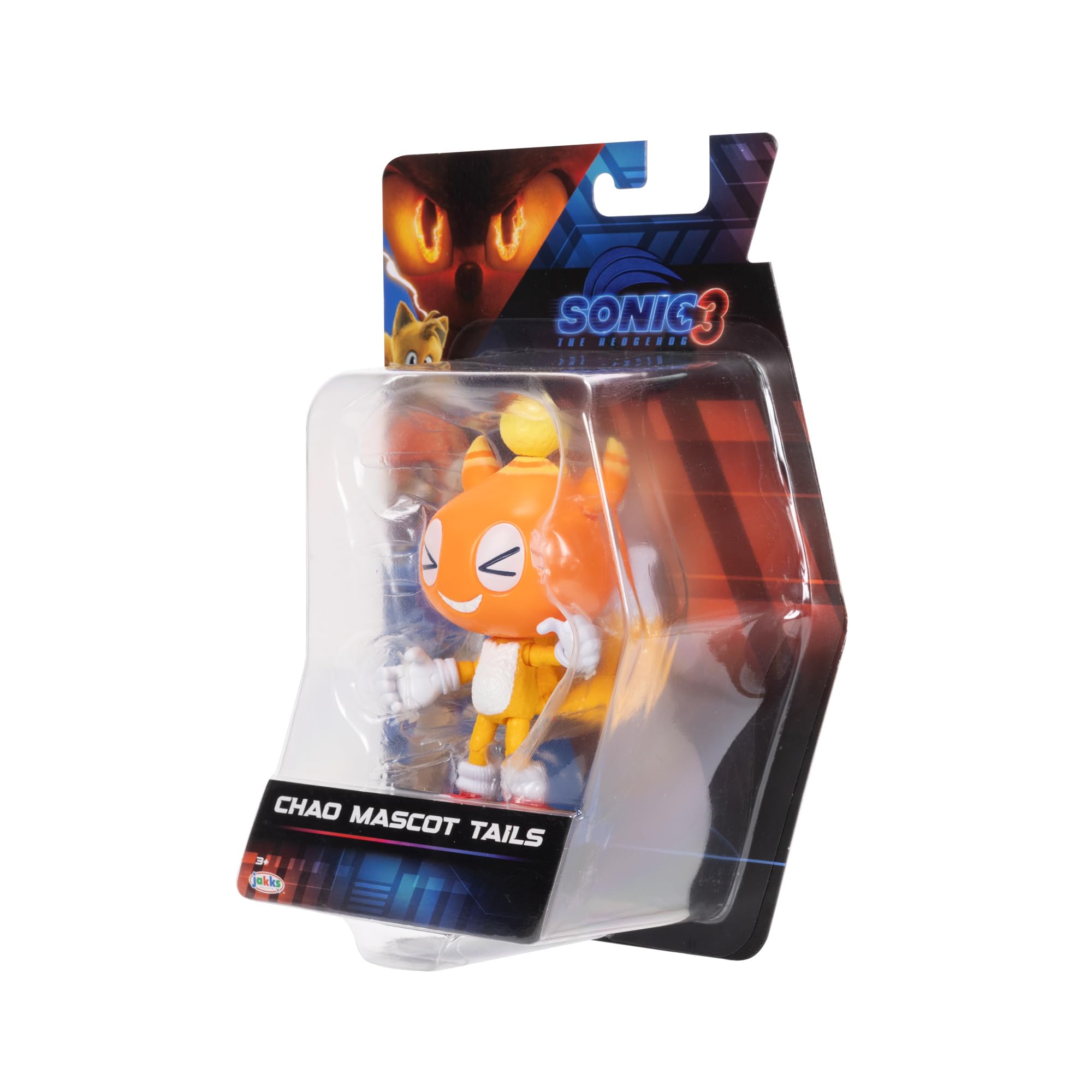 Sonic 3 Movie 5-Inch Chao Mascot Tails Action Figure – 20+ Points of Articulation, Officially Licensed