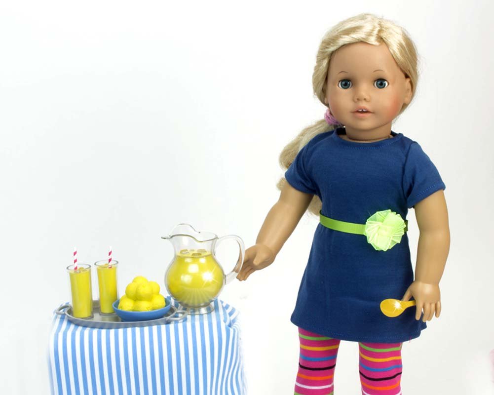 Sophia's 18-Inch Doll Lemonade Stand Set – 12-Piece Pretend Play Set with Pitcher, Cups & Serving Tray