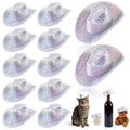 Sotiff 12-Pack Mini Disco Glitter Cowboy Hats for Crafts, Doll Decor, and Pet Gifts