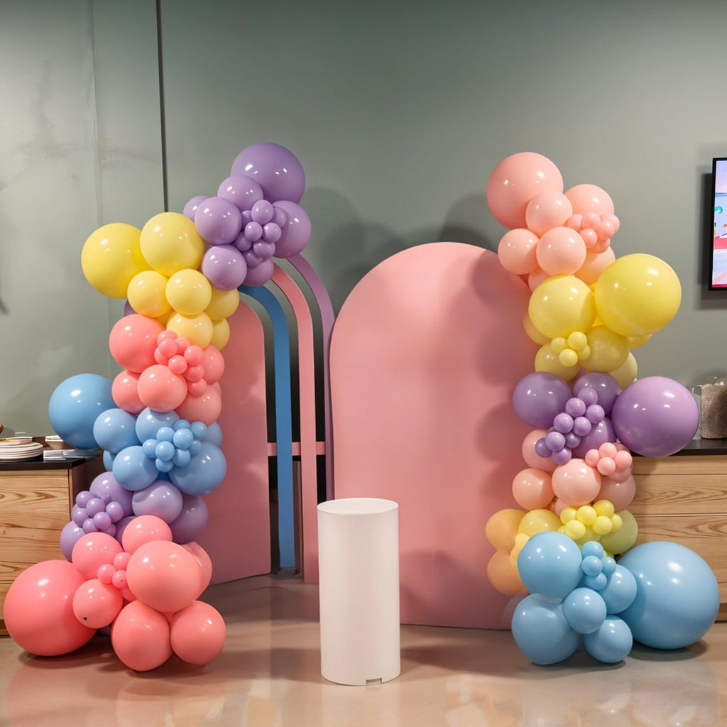 Sowide Blue Balloon Garland Arch Kit - 102 Pastel Balloons with Dog Bone Foil for Party Decor