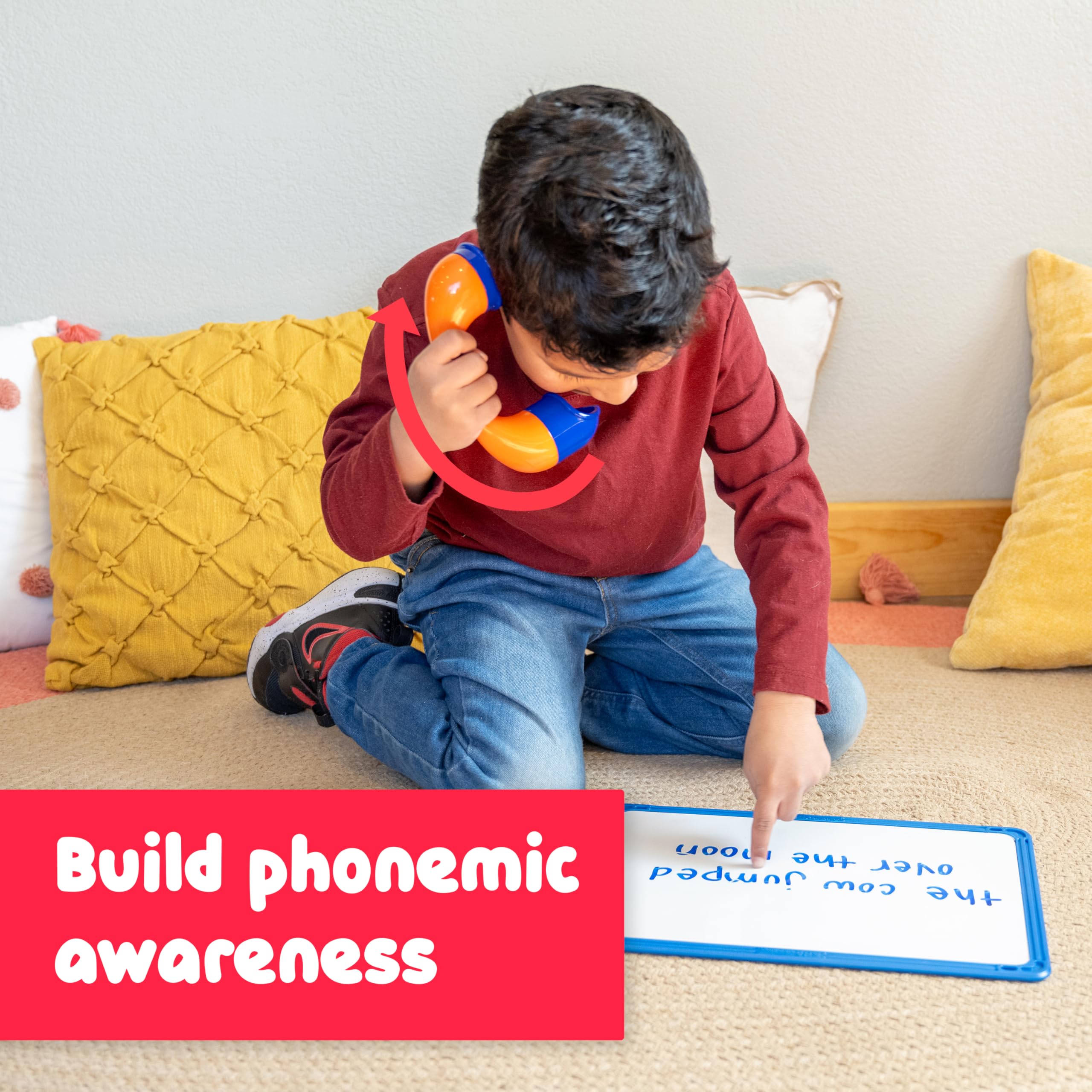 Spark & Wow Phonics Phones – Set of 2 Speak-and-Listen Devices for Reading Fluency and Speech Practice | Ages 18m+