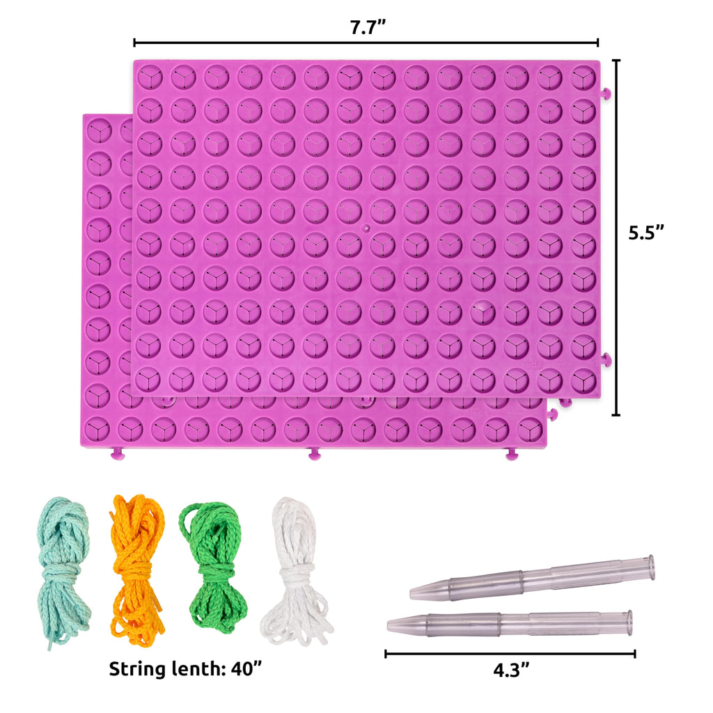 SPARK & WOW Plumly Calm Down Threading Boards Set of 2 - Sensory Activity for Autism & ADHD
