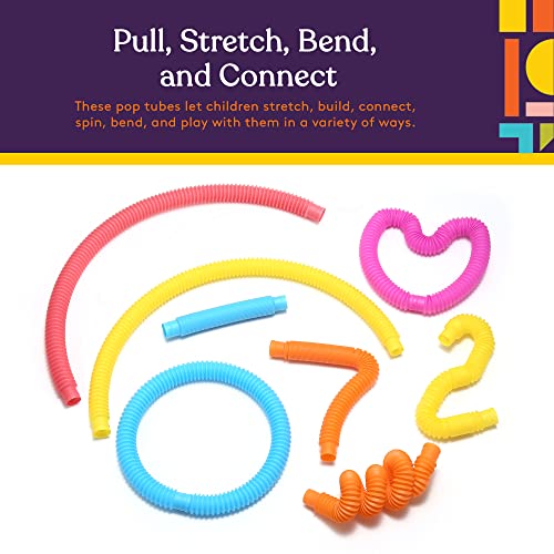 Special Supplies Pull and Stretch Tubes - 16 Pack of BPA-Free Sensory Toys for Kids