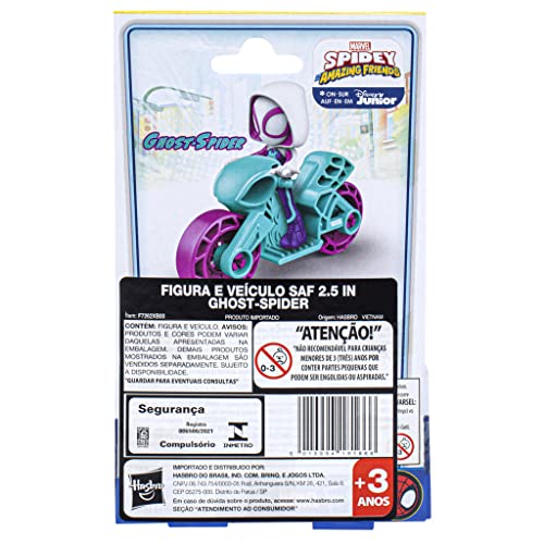 Spidey and His Amazing Friends Ghost Spider Figure with Motorcycle – Hasbro F7262
