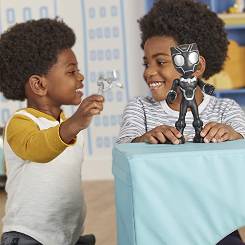Spidey and His Amazing Friends Supersized Black Panther Action Figure (9 Inches) - Poseable with Claw Shield - Marvel Preschool Toy for Ages 3+
