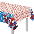 Spidey & Friends Plastic Party Table Cover 54" x 96" - Amscan Multicolor Rectangular Tablecloth