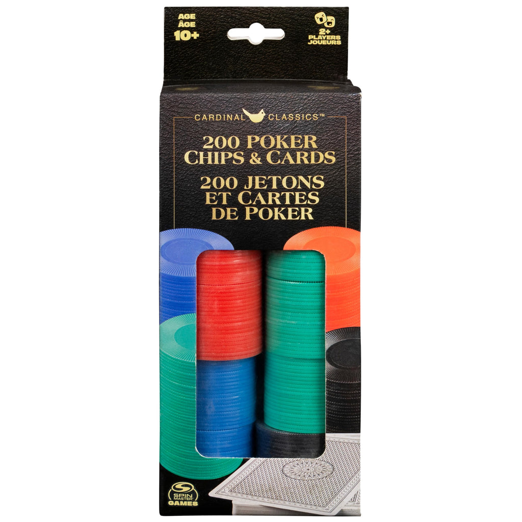 Spin Master Cardinal Classics 200 Poker Chip Set – Includes Cards, Dealer Button & Texas Hold ‘Em Rules