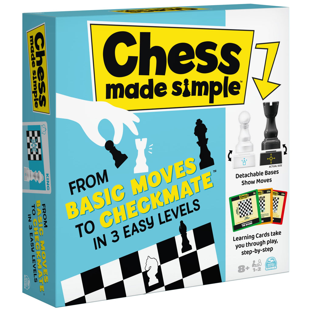 Spin Master Chess Made Simple: Beginner Strategy Board Game for Ages 8+