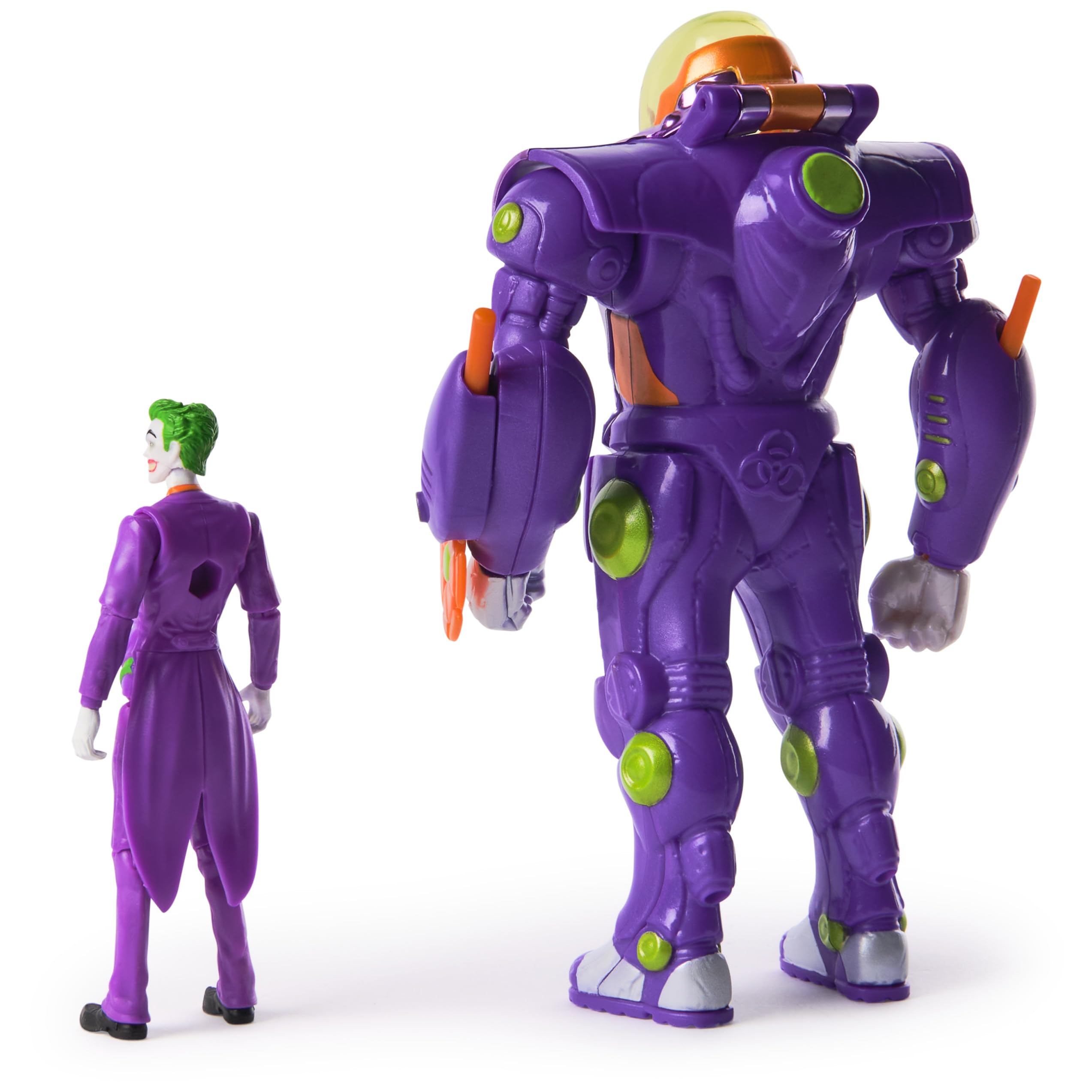 Spin Master DC Comics Metal Force Joker Action Figure – 6-Inch Armor with 4-Inch Mini Figure, Blaster, and Collectible Card