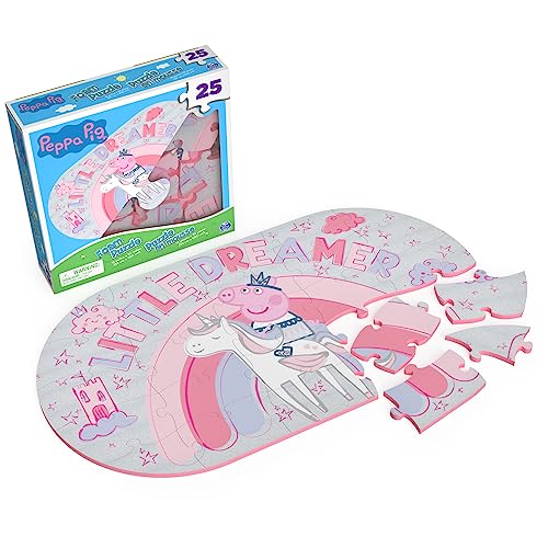 Spin Master Games 25-Piece Peppa Pig Foam Puzzle – Soft, Thick Pieces for Kids Ages 4+