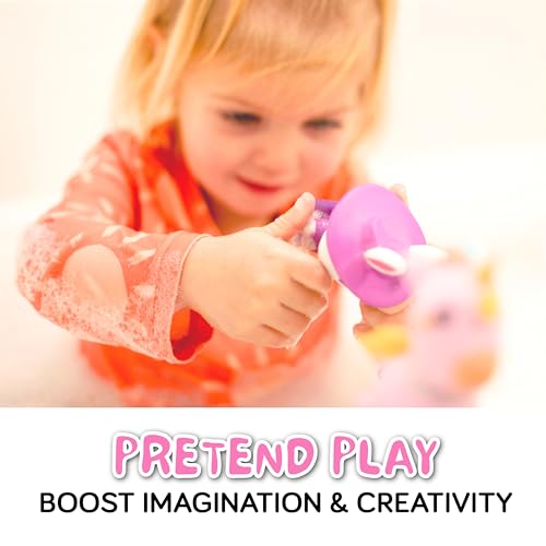 SplashEZ No-Mold Bath Toy Set | Unicorn, Rabbit, Cat | Safe for Ages 0+