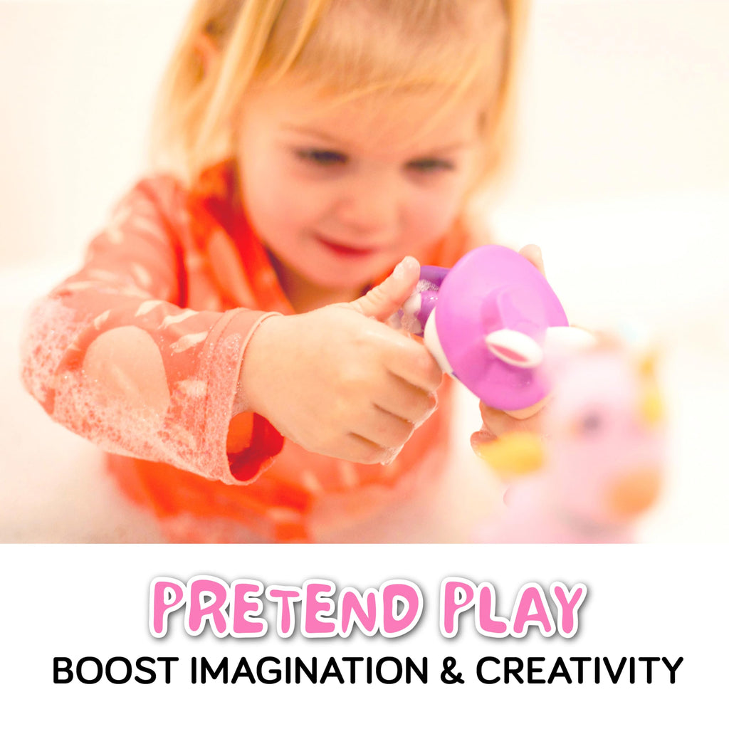 SplashEZ No-Mold Bath Toy Set | Unicorn, Rabbit, Cat | Safe for Ages 0+