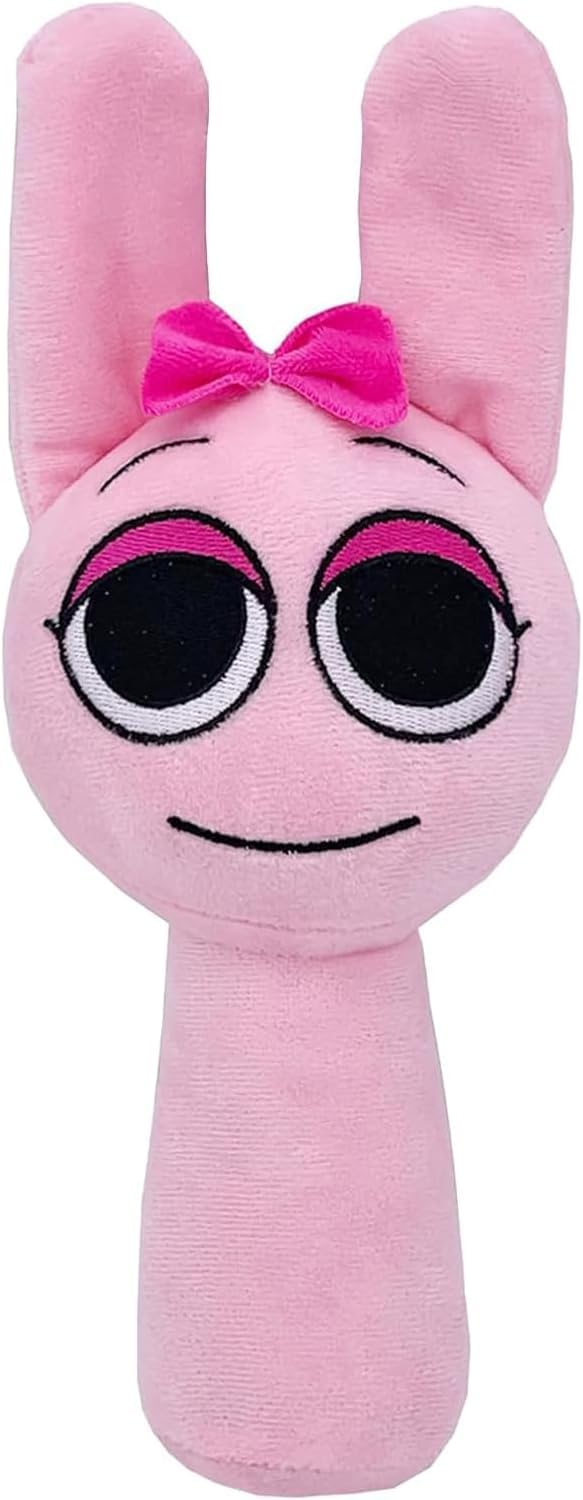 SPR Plush Toy - Soft Game Character Stuffed Animal, Pink, Surface Washable, Lightweight for Travel