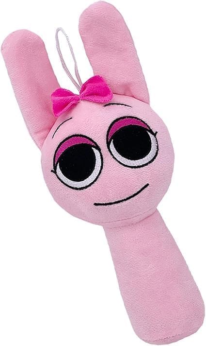 SPR Plush Toy - Soft Game Character Stuffed Animal, Pink, Surface Washable, Lightweight for Travel