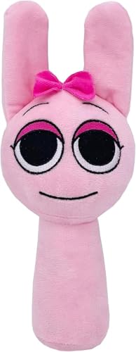 SPR Plush Toy - Soft Game Character Stuffed Animal, Pink, Surface Washable, Lightweight for Travel