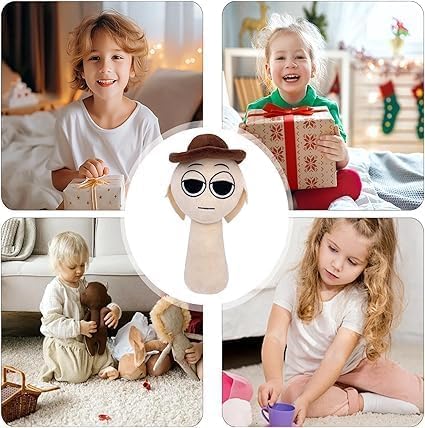 SPR Plush Toy Light Grey - Soft Game Character Stuffed Animal for Fans and Friends