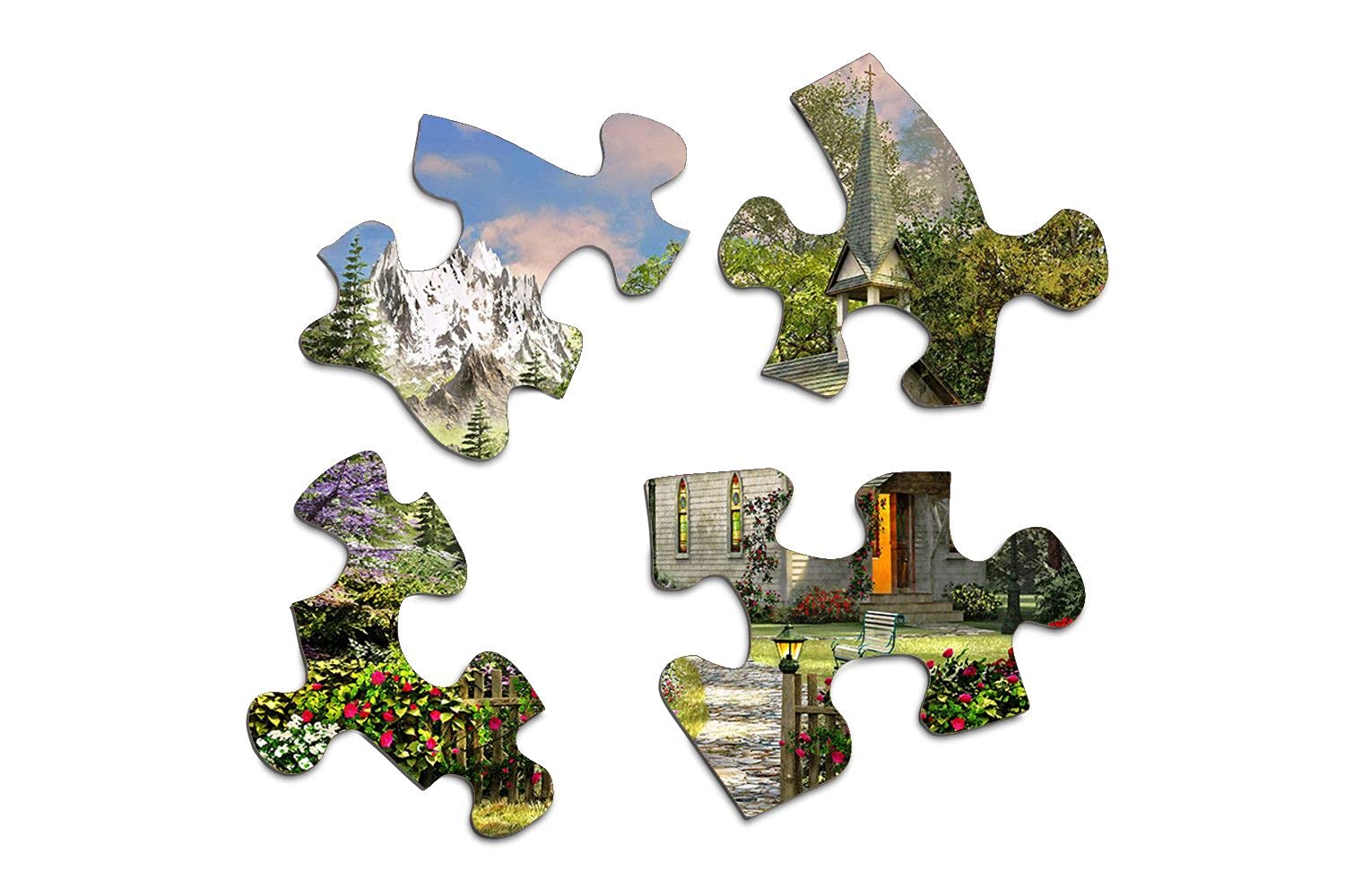Springbok 500 Piece Jigsaw Puzzle - Mountain View Chapel, Made in USA, 23.5x18 In