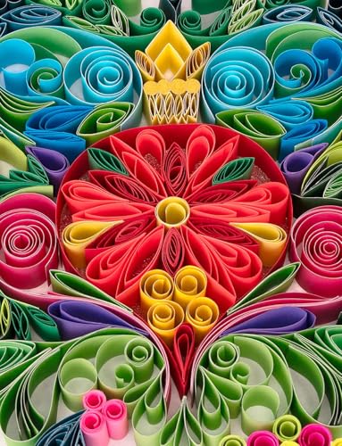 Springbok Holiday Quilling 1000-Piece Jigsaw Puzzle – Unique Cut Pieces, Made in USA