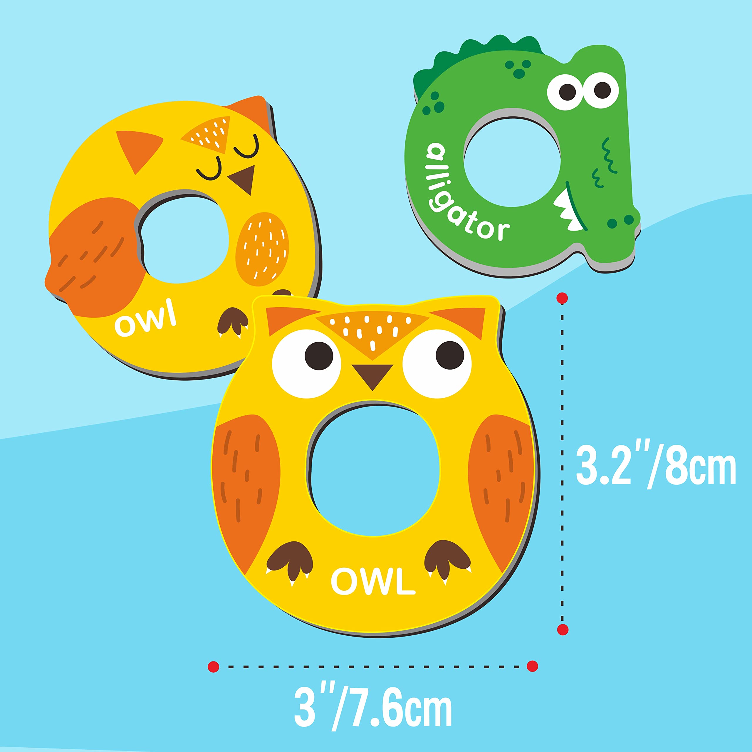 SpriteGru 52 Magnetic Letters: Uppercase & Lowercase Animal ABC Magnets for Kids Ages 3-5