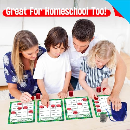 SpriteGru Sight Word Bingo Game: 120 Words for Level 3 & 4, Kindergarten & Preschool