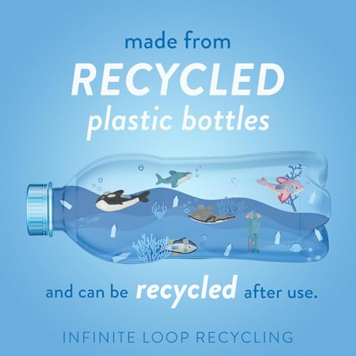 Spunky Pup Clean Earth Plush Turtle – Eco-Friendly Dog Toy Made from Recycled Water Bottles