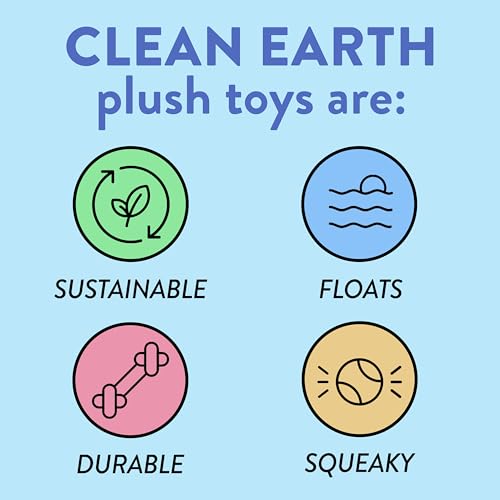 Spunky Pup Large Clean Earth Plush Caribou Dog Toy – Made from 100% Recycled Water Bottles