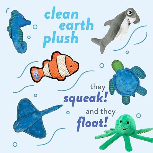 Spunky Pup Large Clean Earth Plush Caribou Dog Toy – Made from 100% Recycled Water Bottles