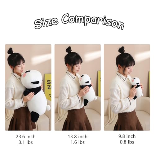 SQEQE Weighted Panda Plush – 9.8 Inch Stuffed Animal Pillow, 0.8 Lbs
