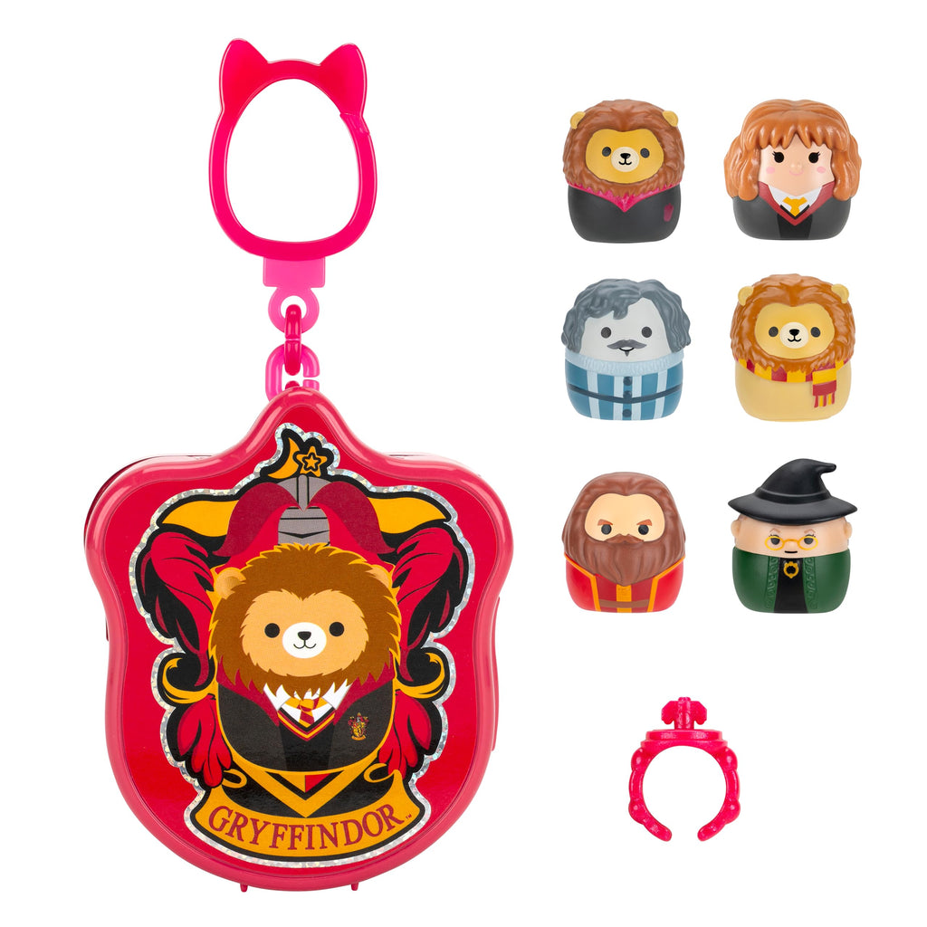 Squish-a-longs Harry Potter Gryffindor Mini-Squish Multipack - 6 Collectible Clip-a-longs