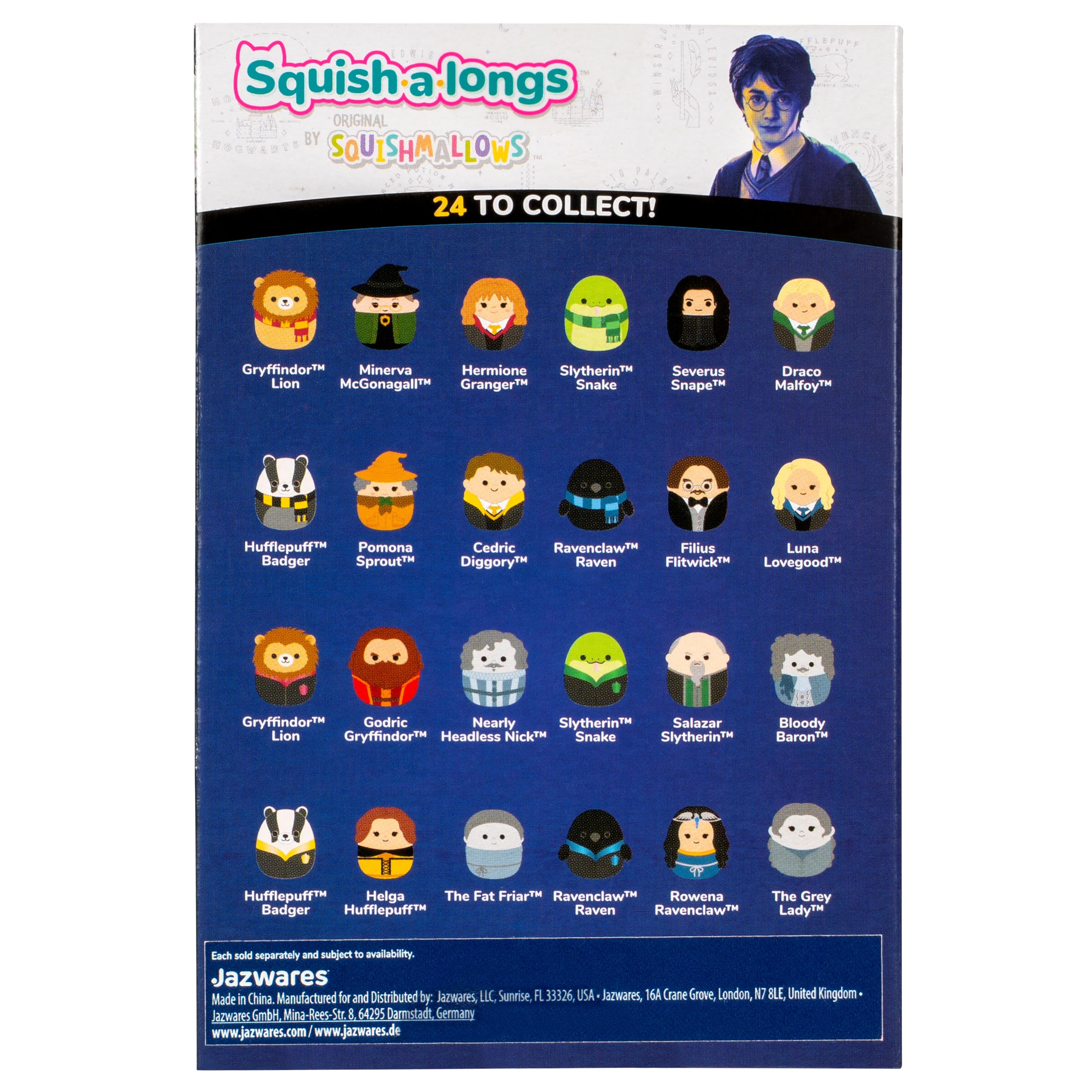 Squish-a-longs Harry Potter Gryffindor Mini-Squish Multipack - 6 Collectible Clip-a-longs
