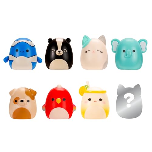 Squish-a-longs Mini-Squish 8-Pack Wave 3 Style 4 – 7 Known Characters + Mystery Rare Chase