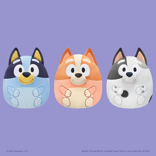 Squishmallows 12-Inch Bluey Plush – Official BBC Licensed Soft Toy