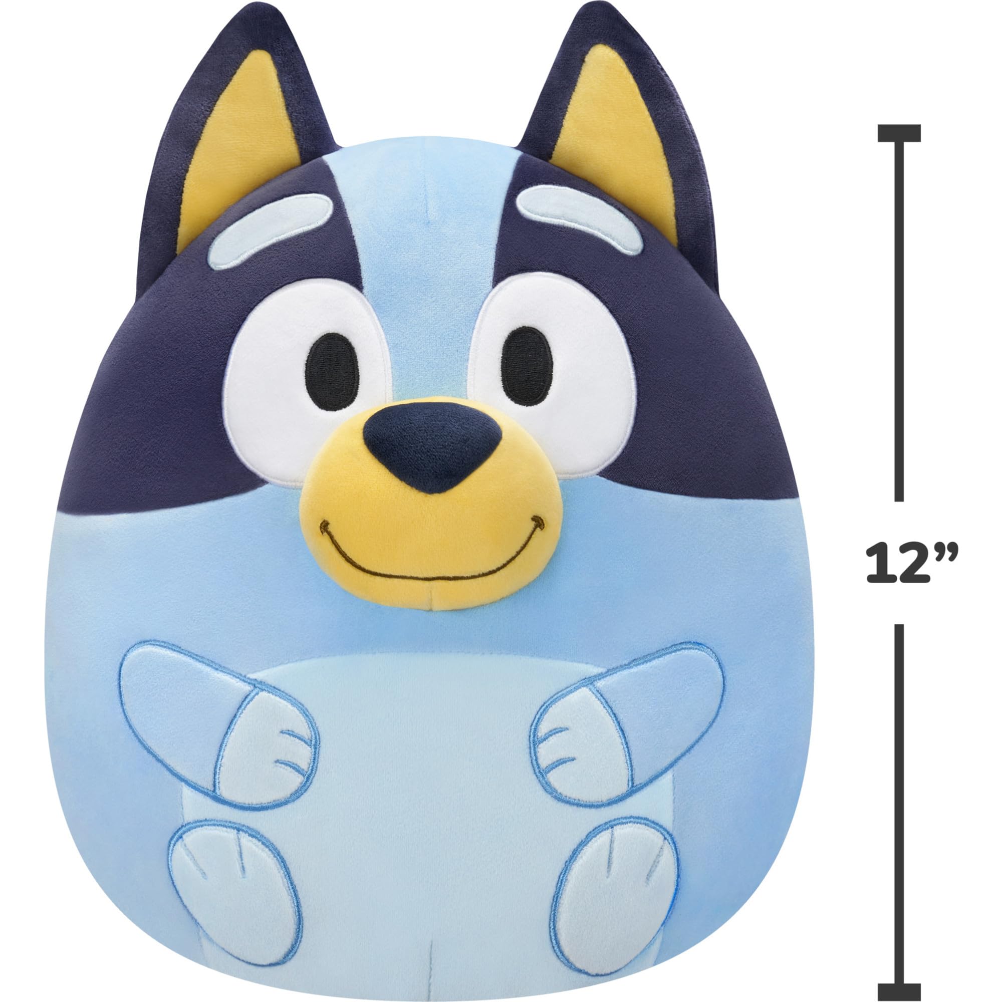 Squishmallows 12-Inch Bluey Plush – Official BBC Licensed Soft Toy