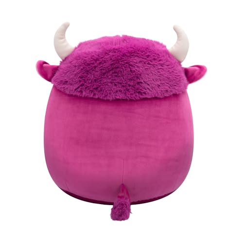 Squishmallows 12-Inch Dave Plum Bison Plush - Official Jazwares Soft Toy