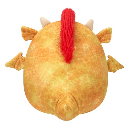 Squishmallows 12-Inch Dieric Yellow Dragon Plush - Official Jazwares Soft Toy